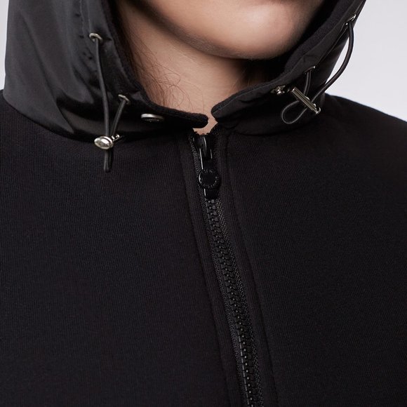 UNU Hooded Scarf Black Cotton Waterproof Balaclava Hat NWT - Picture 6 of 10